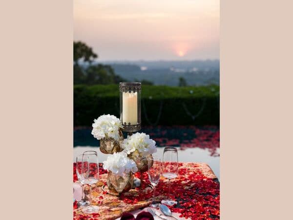 Sunset Soirée: A Private Dinner & Jacuzzi Experience for Two