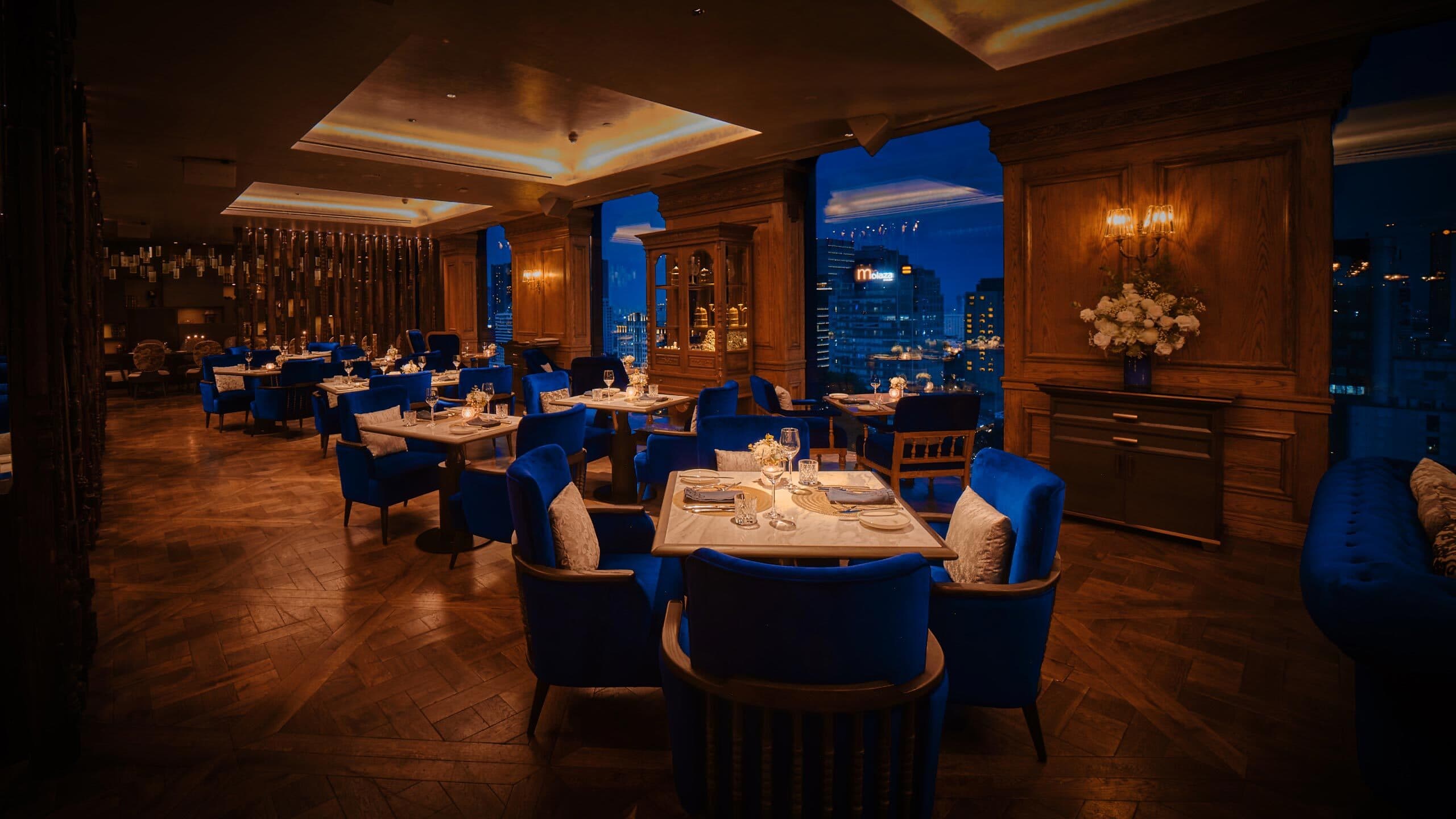 Indulge in modern British cuisine from the best seats in the house