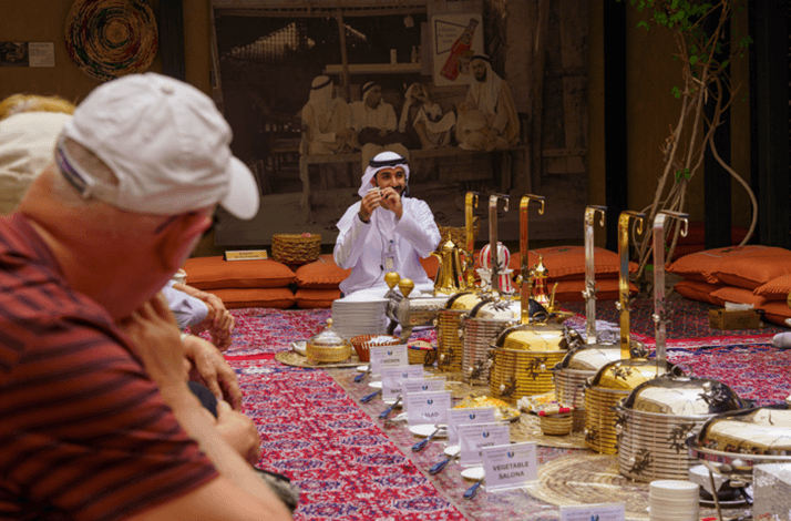 Meet a Bedouin and his falcon after an authentic Emirati cultural meal