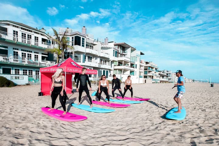 Group Surf Lesson in Venice Beach